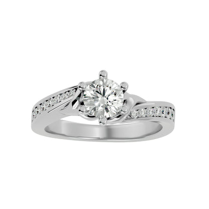 Aarini six prong diamond engagement ring
