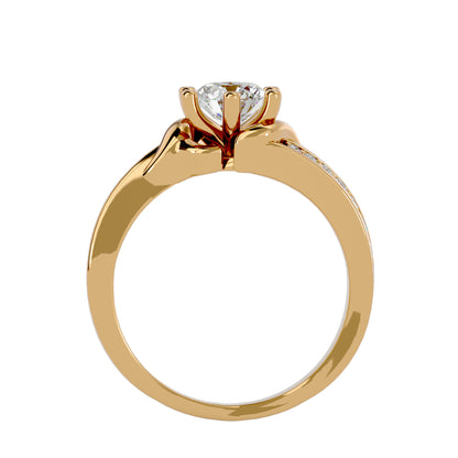 Aarini six prong diamond engagement ring