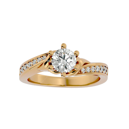 Aarini six prong diamond engagement ring