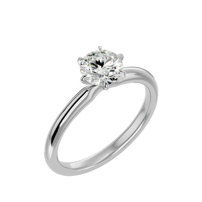 Vamika six prong diamond engagement ring
