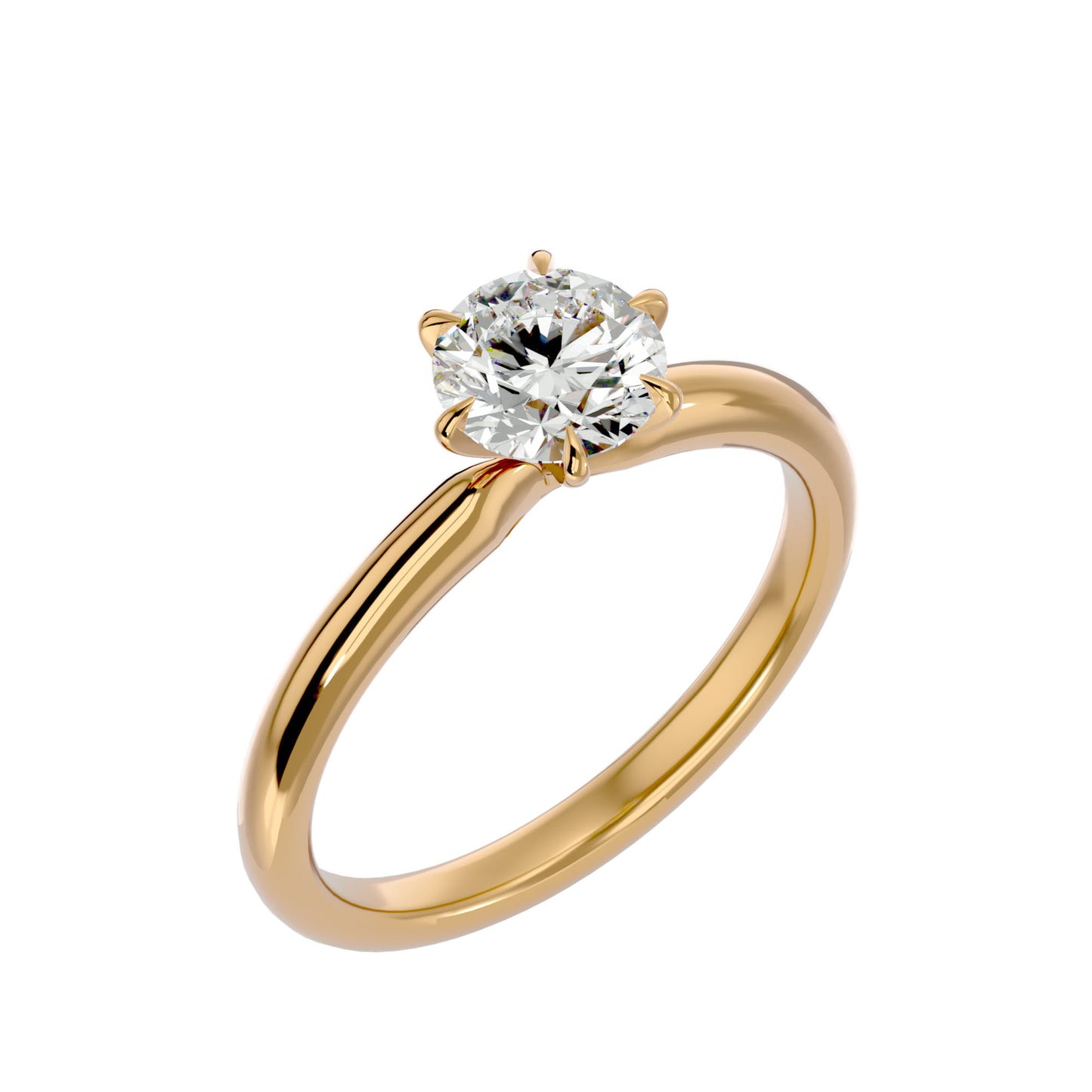 Vamika six prong diamond engagement ring