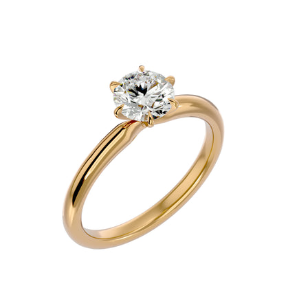 Vamika six prong diamond engagement ring