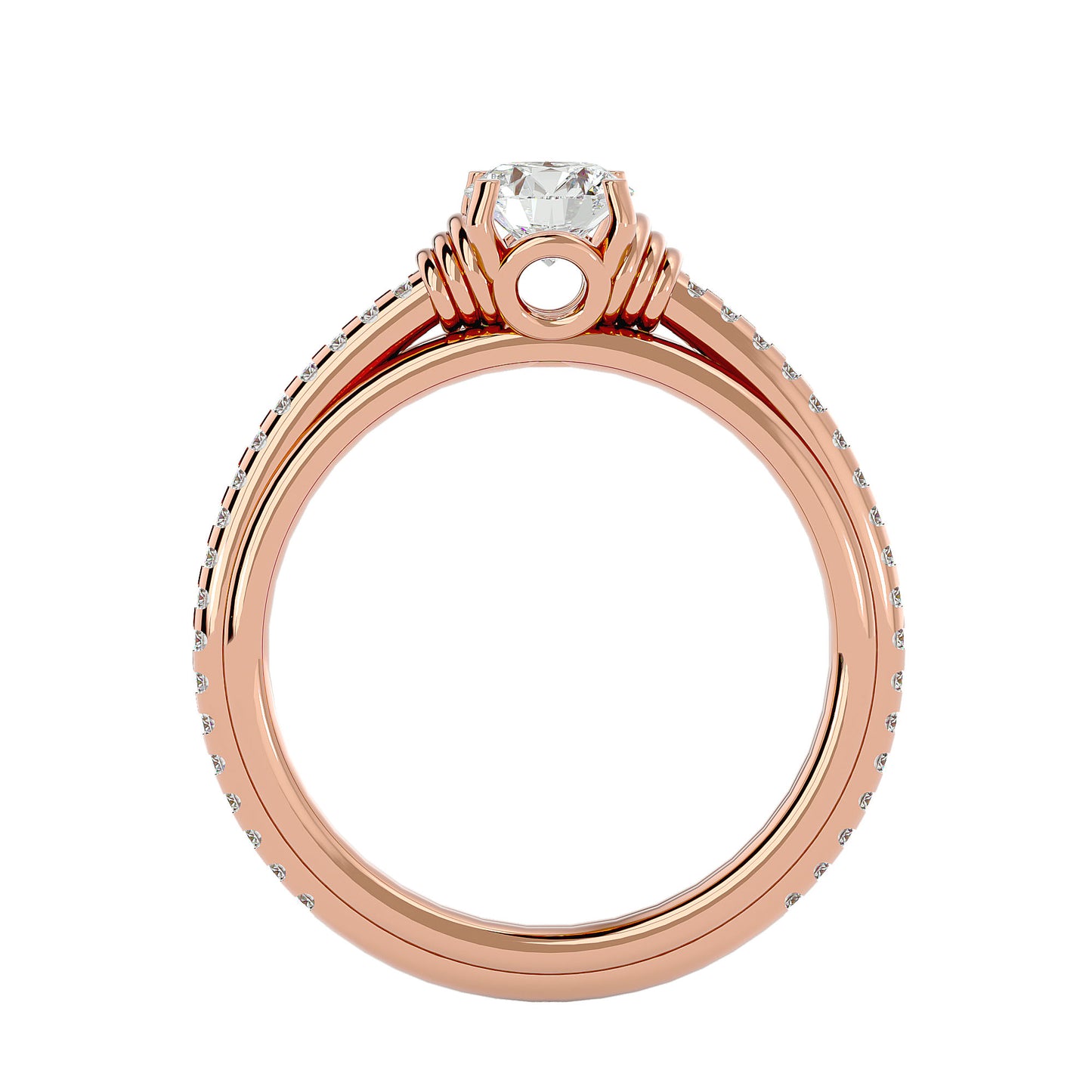 Lyra diamond engagement ring