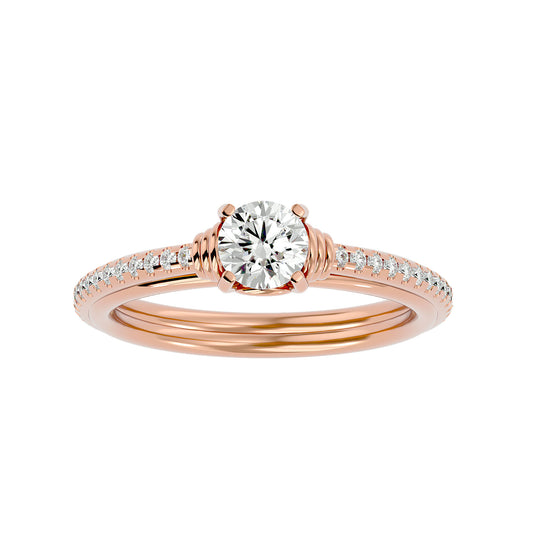 Lyra diamond engagement ring