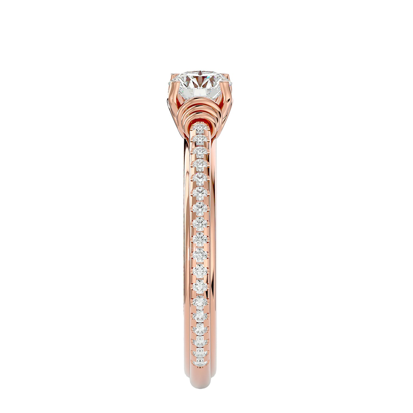 Lyra diamond engagement ring