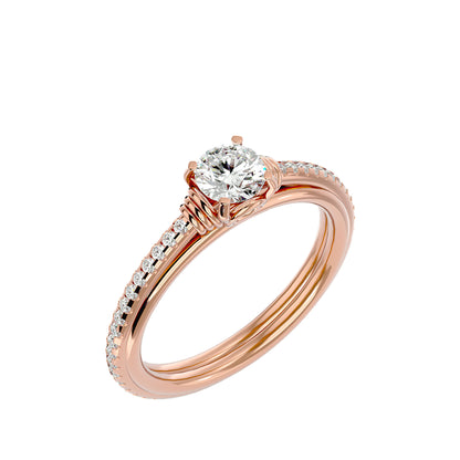 Lyra diamond engagement ring