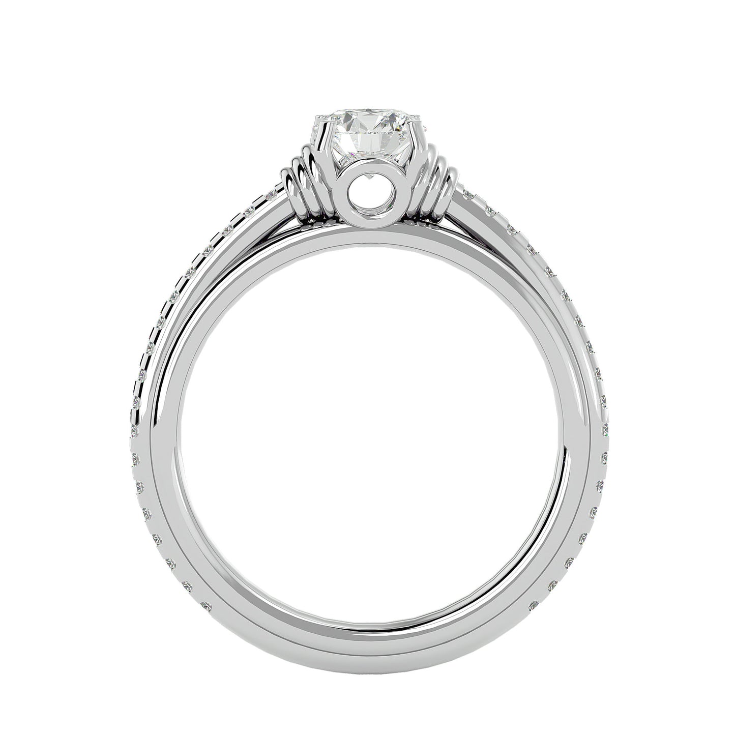 Lyra diamond engagement ring