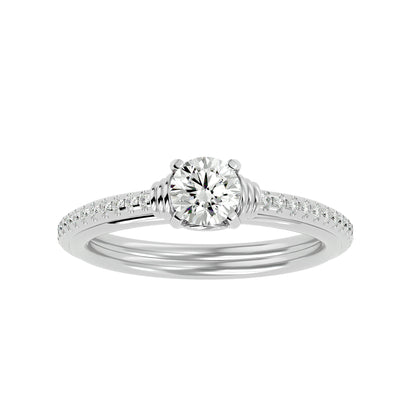 Lyra diamond engagement ring
