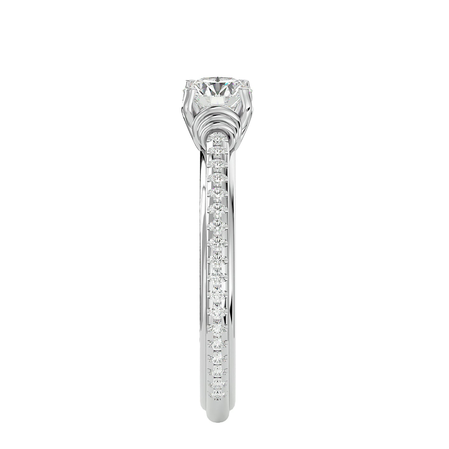 Lyra diamond engagement ring