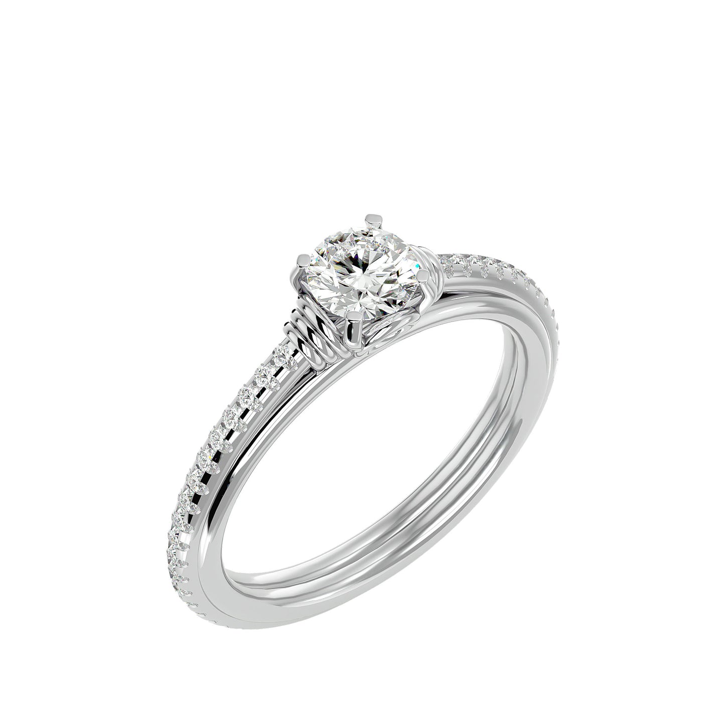 Lyra diamond engagement ring