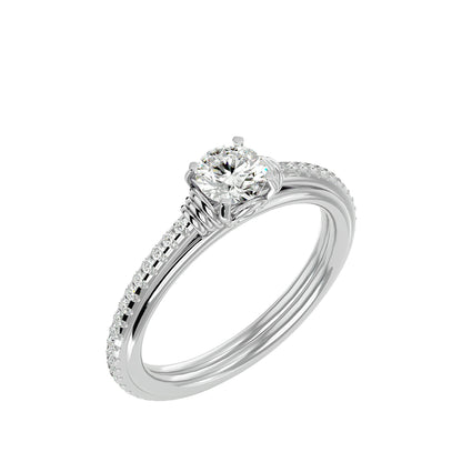 Lyra diamond engagement ring