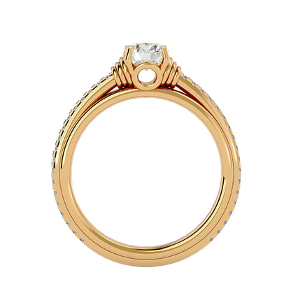 Lyra diamond engagement ring