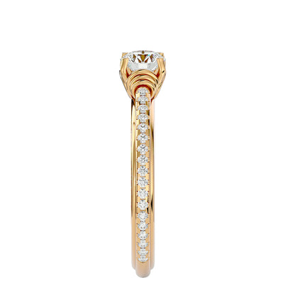 Lyra diamond engagement ring