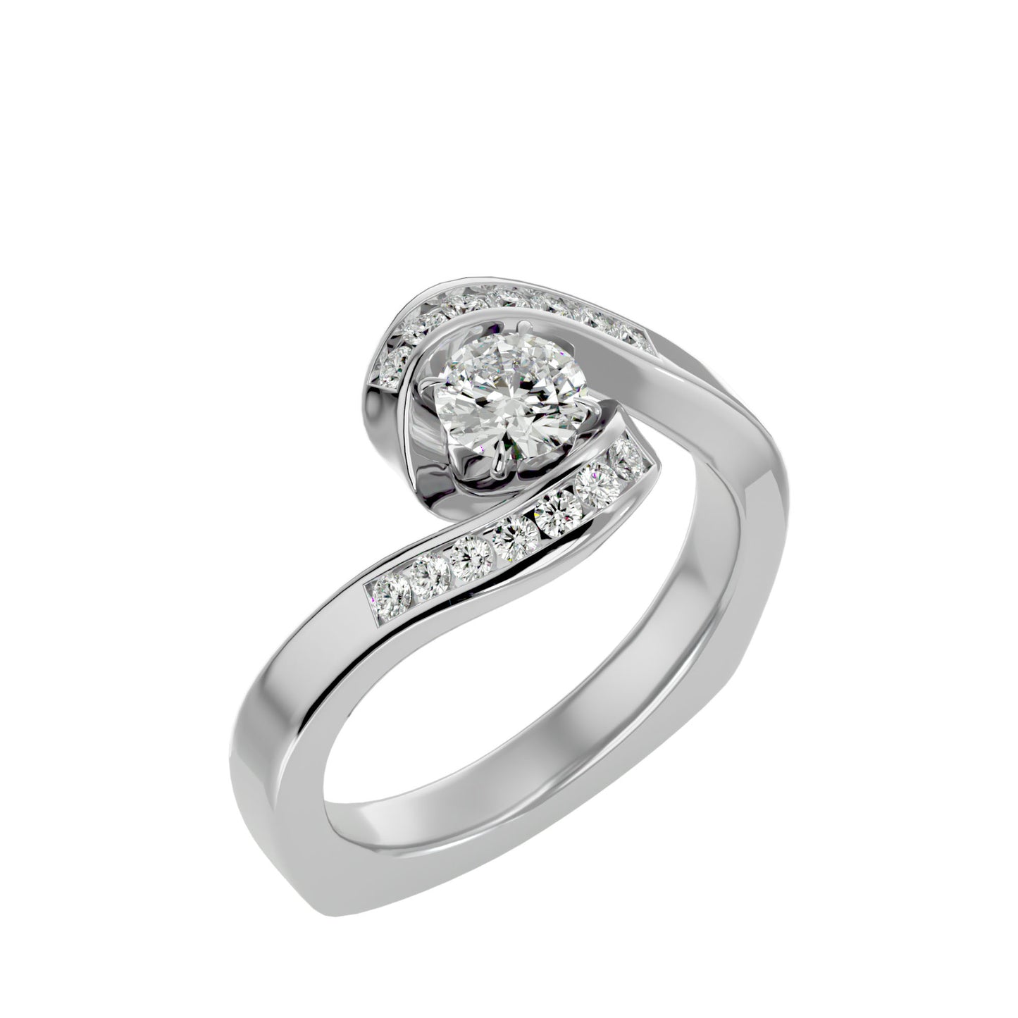 Takoda diamond engagement ring