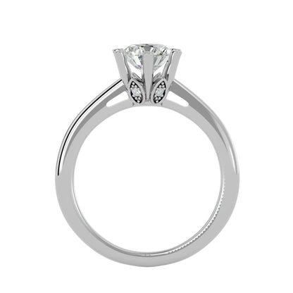 Kaia six prong diamond engagement ring