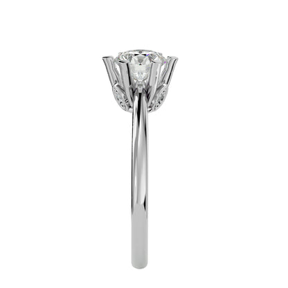 Kaia six prong diamond engagement ring