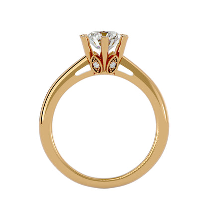 Kaia six prong diamond engagement ring