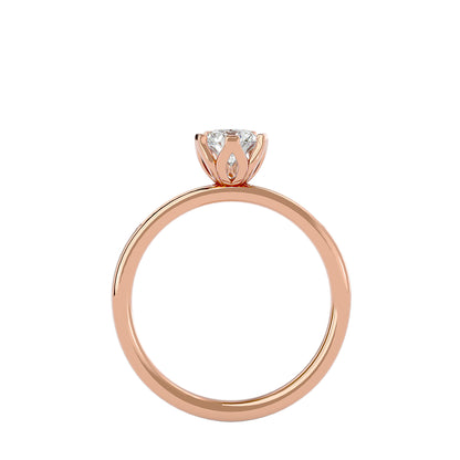 Calyx diamond engagement ring