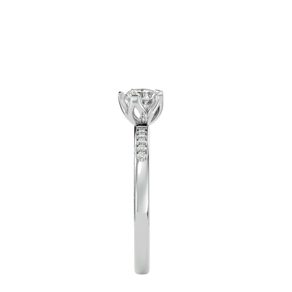 Calyx diamond engagement ring