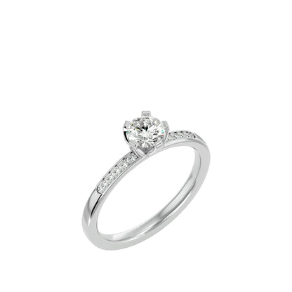 Calyx diamond engagement ring