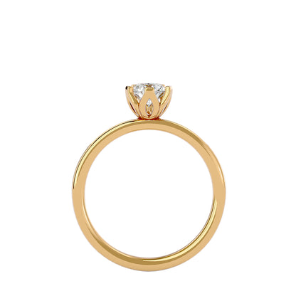 Calyx diamond engagement ring