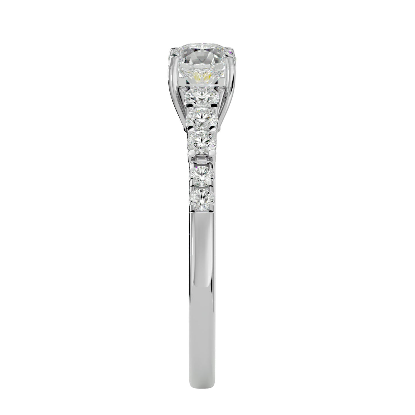 Begonia diamond engagement ring
