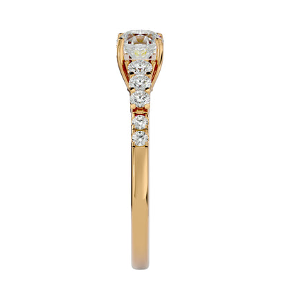 Begonia diamond engagement ring
