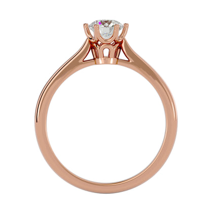 Zélie solitaire diamond engagement ring