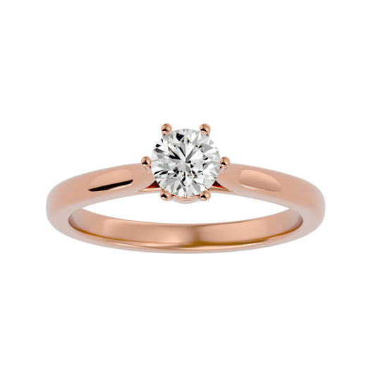Zélie solitaire diamond engagement ring