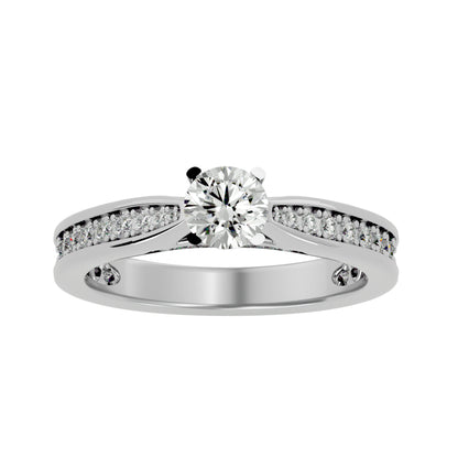 Ilyana solitaire diamond engagement ring