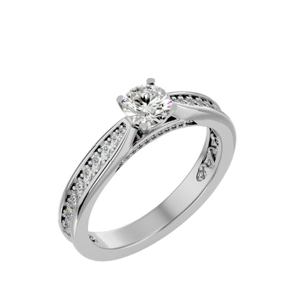Ilyana solitaire diamond engagement ring