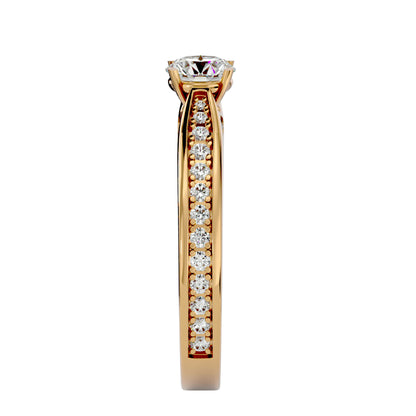 Ilyana solitaire diamond engagement ring