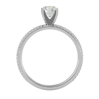 Galilee solitaire diamond engagement ring