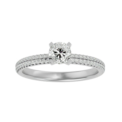 Galilee solitaire diamond engagement ring