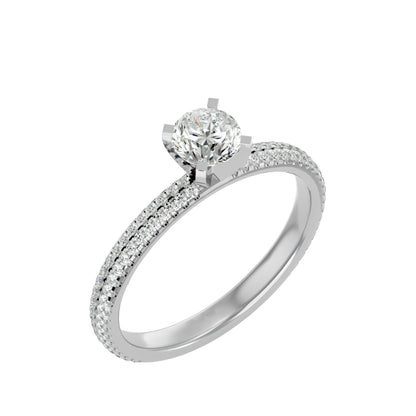 Galilee solitaire diamond engagement ring