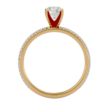 Galilee solitaire diamond engagement ring