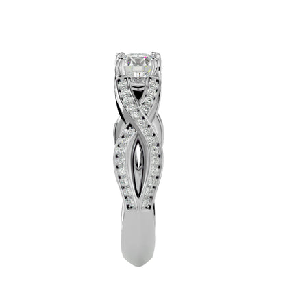Hosanna bezel solitaire diamond engagement ring