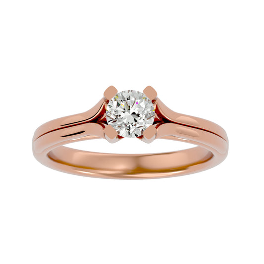 Bethany solitaire diamond engagement ring