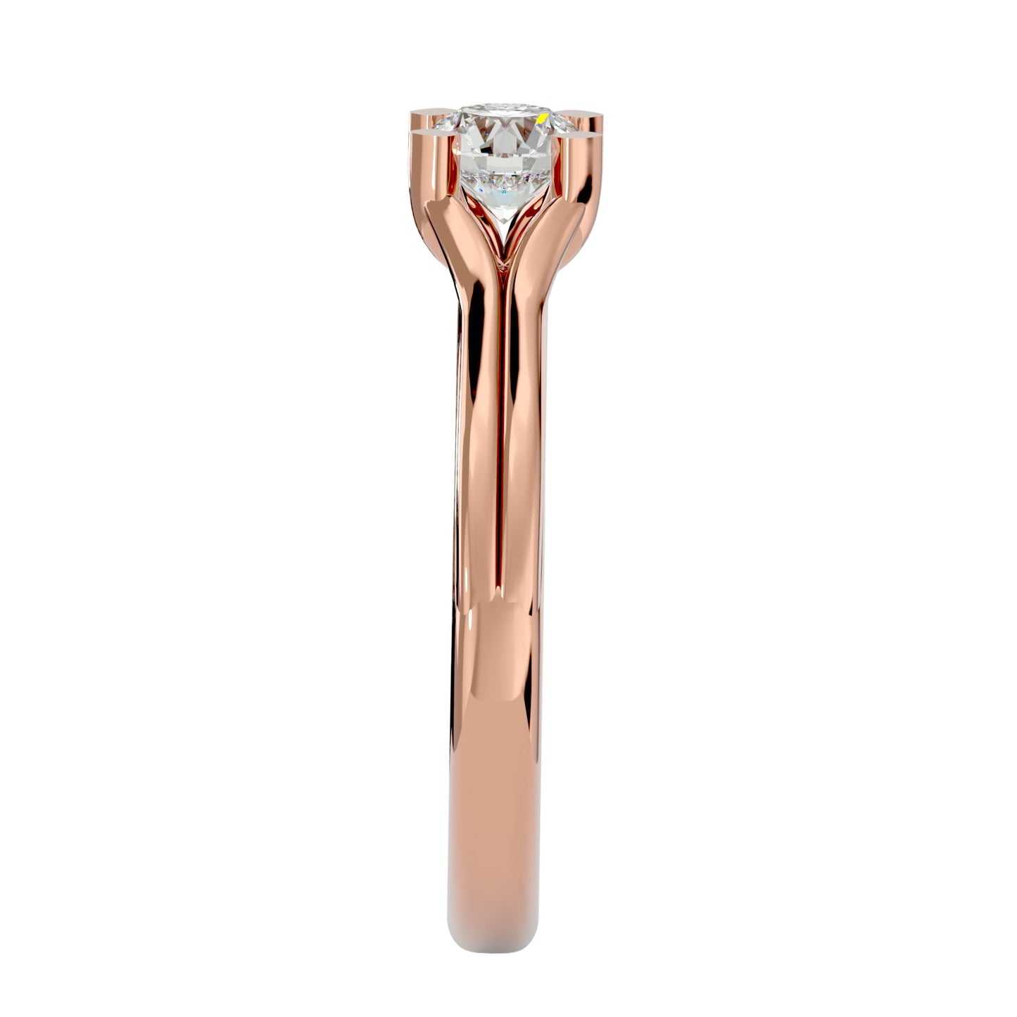 Bethany solitaire diamond engagement ring