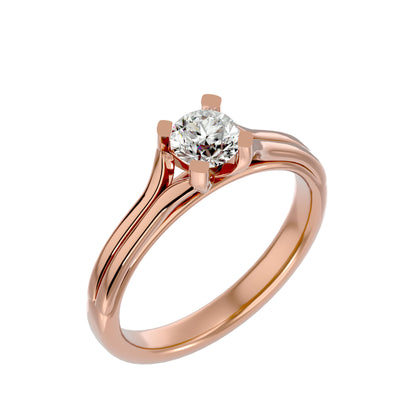 Bethany solitaire diamond engagement ring