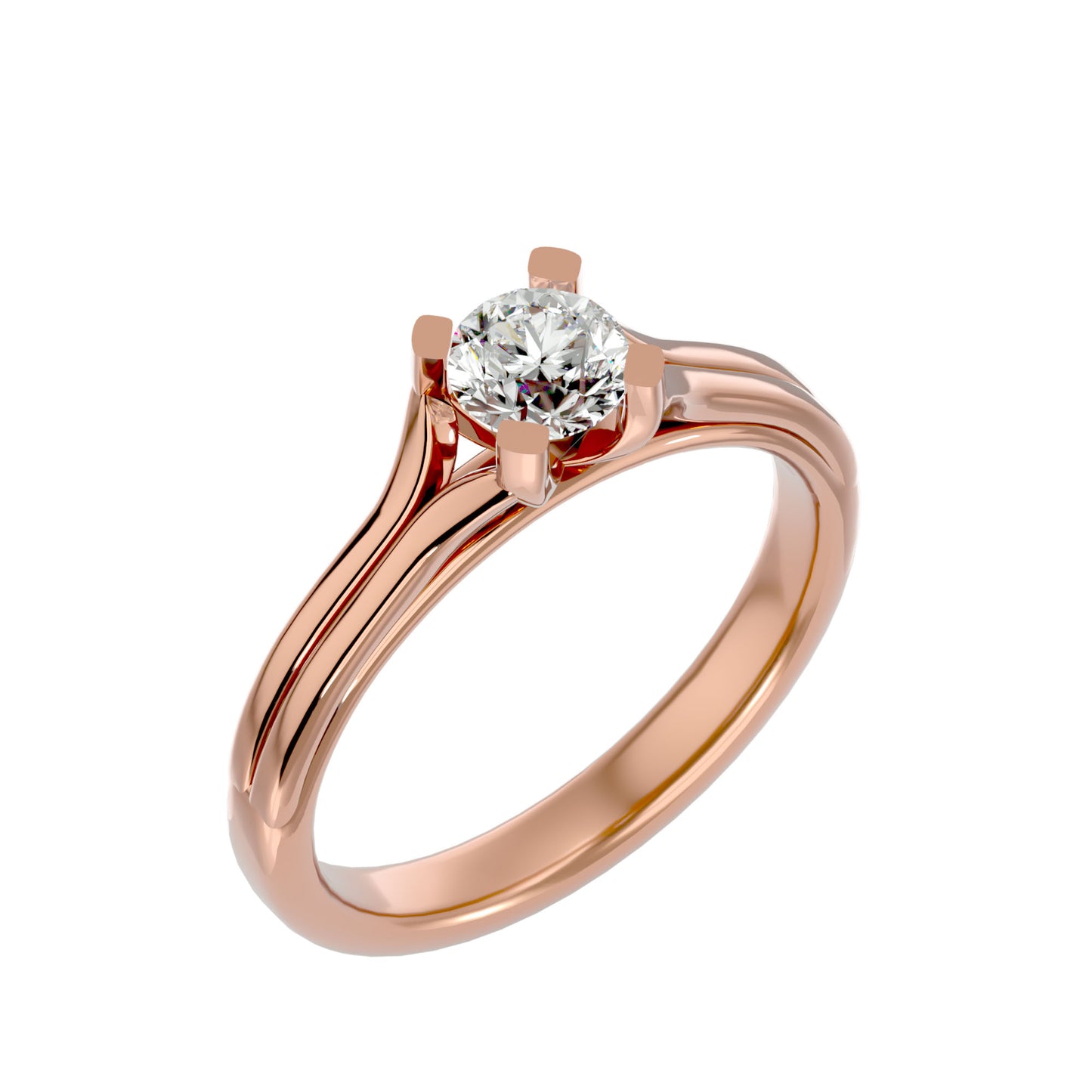 Bethany solitaire diamond engagement ring
