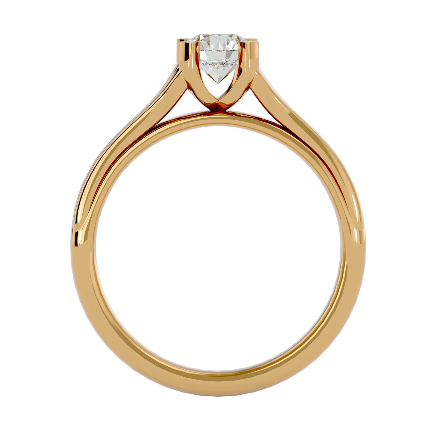 Bethany solitaire diamond engagement ring