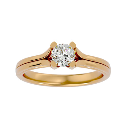 Bethany solitaire diamond engagement ring