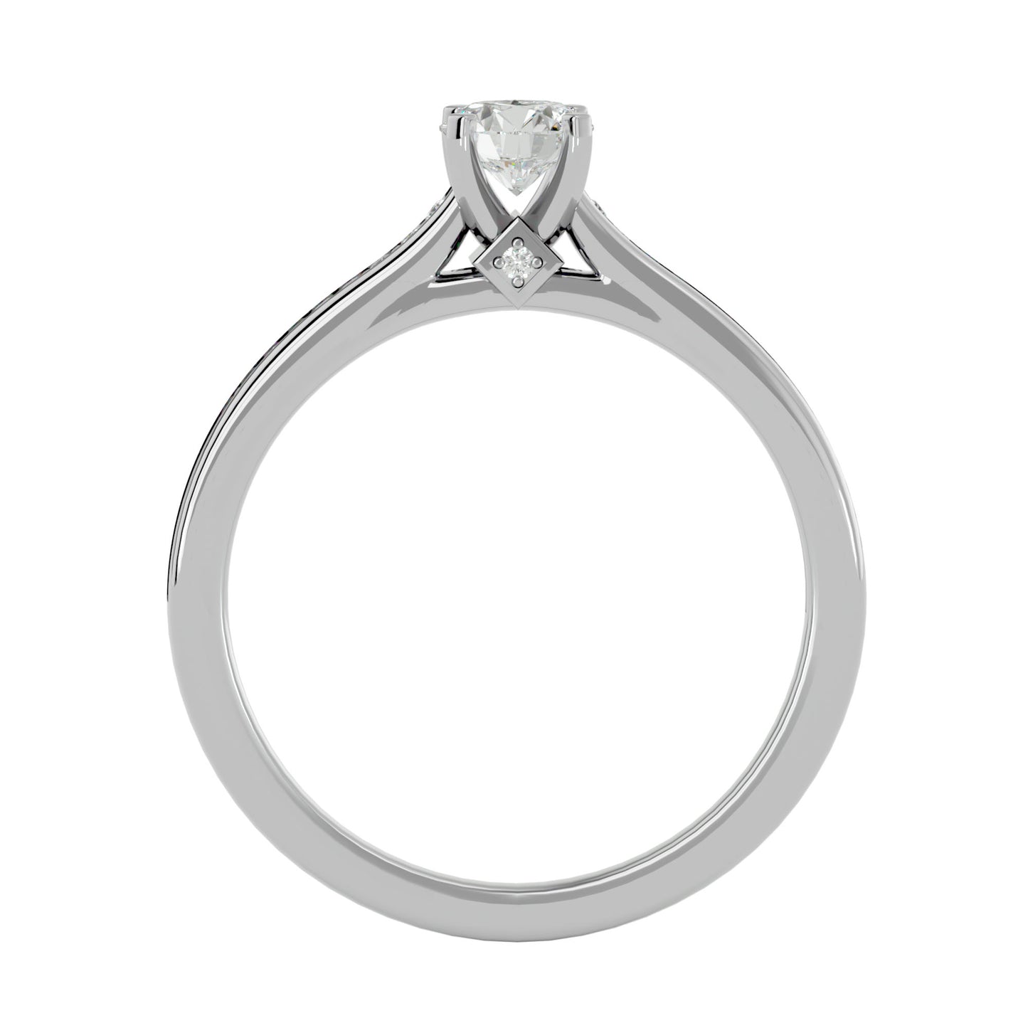 Yasmina solitaire diamond engagement ring