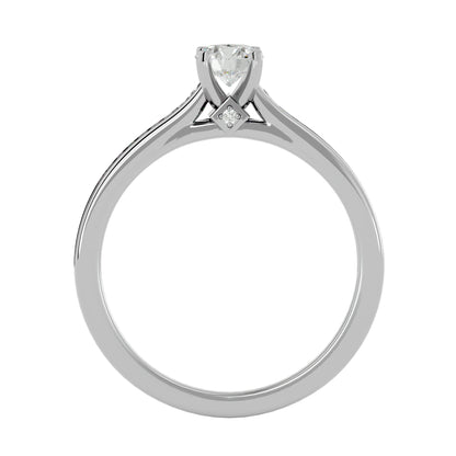Yasmina solitaire diamond engagement ring