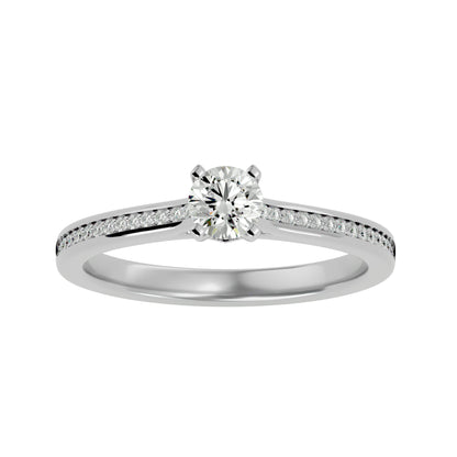 Yasmina solitaire diamond engagement ring