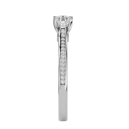 Yasmina solitaire diamond engagement ring