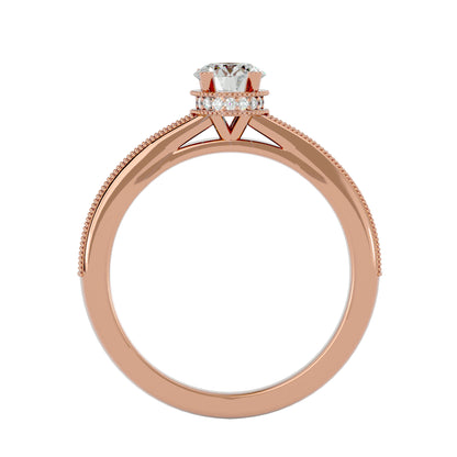 Noura solitaire diamond engagement ring