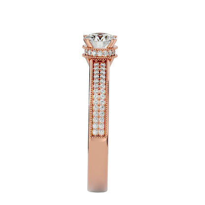 Noura solitaire diamond engagement ring