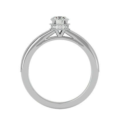 Noura solitaire diamond engagement ring